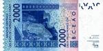 Afrique De l'Ouest Togo 2003 billet 2000 francs pick 816a neuf UNC