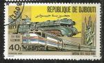 Djibouti 1981; Y&T n 531; 40F, trains, vapeur & diesel