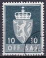 norvege - service n 68 (B)  obliter - 1955/76