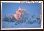 CPM 74 Mont Blanc Coucher de Soleil sur les Grands Charmoz et Aiguille du Grpon