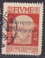 FIUME - 1921 - Gabriele D Annunzio surcharg  - Yvert 135 Oblitr
