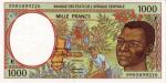 Etats d'Afrique Centrale Centrafrique 1999 billet 1000 francs pick 302f neuf UNC