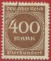 Alemania 1923.- Cifras y Trabajo. Y&T 246. Scott 232. Michel 271.