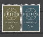 Europa 1959 Luxembourg Yvert 567 et 568 neuf ** MNH