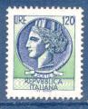 Italie N1324 Monnaie syracusaine 120l bleu et vert oblitr