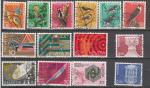 Suisse   lot de 14 timbres oblitrs  (2)
