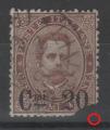 Italie 1890 - Effigie 20 c. sur 30 c.