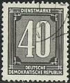 Alemania (RDA) 1957.- Cifras. Y&T S37. Scott O31. Michel D4BXI.