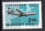 Timbre Hongrie 1977 - YT PA 395 - Poste arienne - Avion Lgibusz A 300B