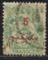 Maroc  - 1911 - YT    n°  28  oblitéré  (dent courte)