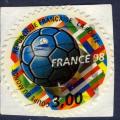 France 1998 - autoadhsif - YT 17 - cachet rond - coupe du monde 1998