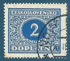 Tchcoslovaquie Taxe N63 2k oblitr