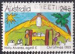 AUSTRALIE - 1983 -  Noel - Yvert 845 Oblitr