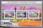 Srie de 3 TP neufs ** n 6148/6150(Yvert) Guine 2011 - Rail, TGV