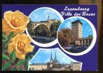 CPM non crite Luxembourg Ville des Roses Muti vues