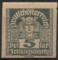 Autriche : timbres pour journaux n 38 x neuf avec trace de charnire anne 1920