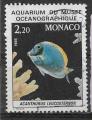 1985 MONACO 1484 oblitr, cachet rond,  poisson