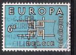 Belgique 1963; Y&T n 1261;  6F, Europa, oir, bleu & ocre