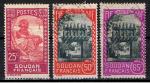 Soudan / 1931-38 / YT n 67 NSG + 72 et 74 oblitrs