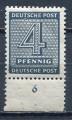 Timbre Allemagne Orientale Saxe Occidentale 1945   Neuf **  N 08  Y&T   