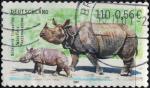 Allemagne 2001 Animal Rhinoceros unicornis Rhinocros indien Y&T DE 2015 SU