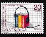 Costa Rica 1988 YT 502 Obl Coopration culturelle avec le Liechtenstein