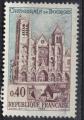 France 1965 Oblitr Used Cathdrale de Bourges Y&T 1453