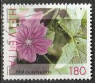 Timbre oblitr n 1750(Yvert) Suisse 2003 - Fleurs, grande mauve