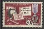 France 1959; Y&T n 1190; 20F 150e anniversaire des palmes acadmiques