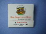 SAN FRANCISCAN HOTEL BART STATION  Pochette ALLUMETTES Publicit Tramway