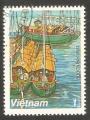 Vietnam - Scott 1250    boat / bateau