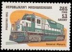 Madagascar 1993 Y&T 1320 oblitr Train - Gnral Motors