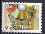  FRANCE 2001 - YT 3376 - LE DISQUE COMPACT - le sicle au fil du timbre