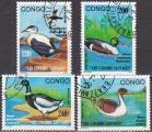 CONGO N 912/5 de 1991 en srie complte oblitre