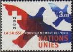 N.U./U.N. (Genve) 2002 - La Suisse membre de l'ONU - YT 470/Sc 404 **