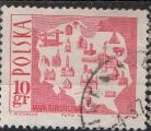 Pologne - Y.T. 1555 - Carte de la Pologne - oblitr - anne 1966