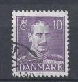 DANEMARK - 1943/46 - Yt n 282 - Ob - Roi Christian X 10o violet ; king