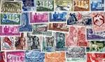 Afrique Equatoriale Franaise lot de 150 timbres diffrents oblitrs et neufs