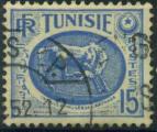 France, Tunisie : n 344A oblitr anne 1950