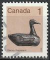 Timbre oblitr n 818(Yvert) Canada 1982 - Appelant, canard