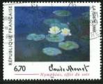 France 1999 - YT 3247 - oblitr - Nymphas effet du soir de Claude Monet