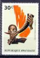 Rwanda 1973 YT 520/521 Neuf Musique Instrument Xylophone Trompe du cameroun