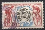 FRANCE N 955 o Y&T 1953 Cinquantenaire du Tour de France cycliste