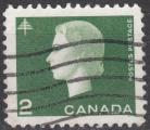 CANADA - 1962/63 - Yt n 329 - Ob - Srie courante Elizabeth 2 et symbole fort