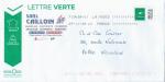 PAP Lettre verte France 20 g logo La Poste / datamatrix - 368365 au verso