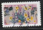France timbre oblitr anne 2021 Motif Fleurs : Jacinthes et Crocus