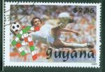 Guyane 1989 oblitr Football