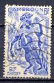 Timbre Colonies Franaises CAMEROUN  1946  Obl   N 290  Y&T  Cavalier Cheval
