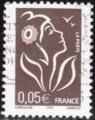 FRANCE - 2005 - Yt n 3754 - Ob - Marianne de Lamouche 0,05  bistre noir ; Lge