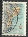 Mozambique 1954; Y&T n 445; 1e, polychrome, carte de la province